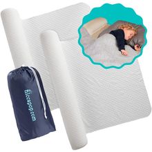 Hiccapop [2-Pack] Inflatable Bed Rail for Toddlers | Travel Bed Rail, Blow-Up Be
