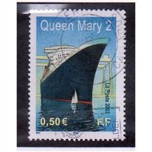 FRA 2003 50c 'QUEEN MARY 2 -OCEAN LINER' FINE USED (EBID20483)