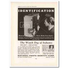 national photo identity corp 1943 monroe duo camera ww2 vintage ad