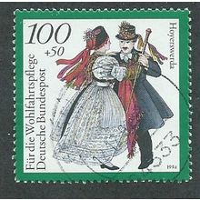 GER 1994 100pf+ 50 'NATIONAL COSTUMES- HOYERSWERDA' FINE USED (EBID47-599)