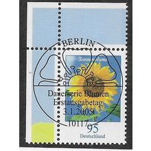 GER 2005 95c 'FLOWERS DEFINITIVES' ( CORNER MARGIN) FINE USED (EBID75-386)