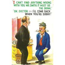 BAMFORTH COMIC "OK Doctor" Postcard (049)