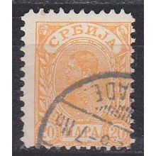 SERBIEN SERBIA [1894] MiNr 0038 ( O/used )