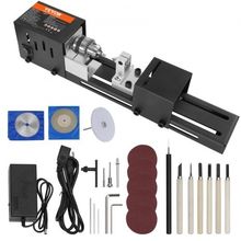 Mini Lathe Machine, 2.76 in x 6.3 in, 24VDC 96W Mini Wood Lathe Tools Millin...