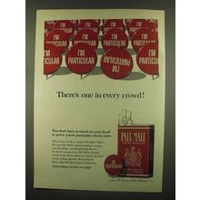1965 Pall Mall Cigarettes Ad - One In Every Crowd