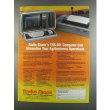 1982 Radio Shack TRS-80 III Computer & Line Printer Ad