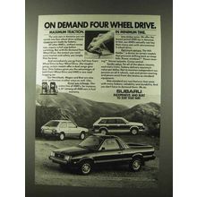 1982 Subaru Brat, Hatchback, Wagon Ad