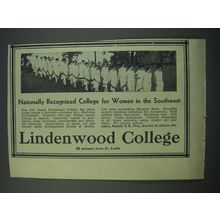 1930 Lindenwood College Ad - Nationally recognized college for women