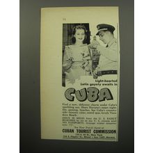 1951 Cuban Tourist Commission Ad - Light-hearted Latin gayety awaits in Cuba