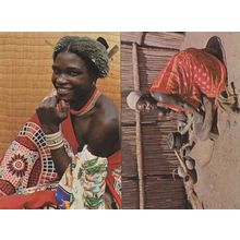 Swaziland Swazi Young Man Housewife Woman 2x Postcard s