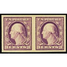 483, Mint XF NH 3¢ - Imperforate Pair - Stuart Katz