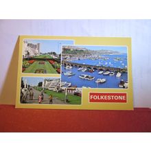 multiview, FOLKESTONE, KENT.. unused postcard by Dennis #