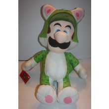 2023 Good Stuff Nintendo Mario 3D World 24 inch Luigi Green Cat Plush with Tag