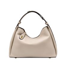 Oversize Genuine Leather Tote Women Weekender Bag Shopper Handbag White