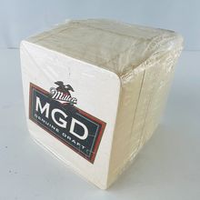 Miller Genuine Draft MGD Beer Bar Coaster 100 Pack NEW Home Man Cave Bar Supply