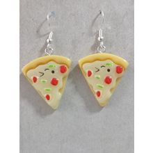 PIZZA Earrings Cute Kitsch Kawaii Retro Funky Fun Junk Food Emo