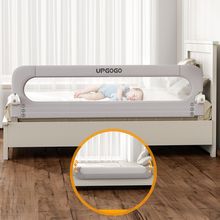 Folding Bed Rail for Toddlers,Baby Bed Rail Guard with Reinforced Anchor Safety