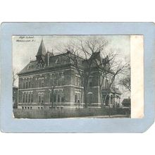 Rhode Island Woonsocket Postcard High School~1259
