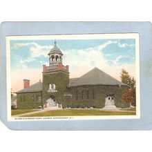 Rhode Island Woonsocket Postcard Globe Congregational Church~1268