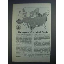 1915 AT&T Ad - The Agency of a United People