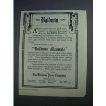 1915 Baldwin Manualo Piano Ad
