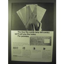 1964 Xerox Microfilm Ad - You Buy The Cards