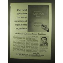 1965 Louisiana Department of Commerce and Industry Ad