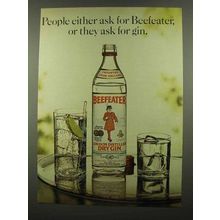1974 Beefeater Gin Ad - People Ask For