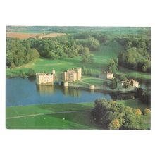 LEEDS CASTLE, MAIDSTONE, KENT used vintage postcard 1990 postmark =