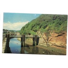 ALMA BRIDGE, SIDMOUTH, Devon. used postcard Colourmaster 1982 postmark =