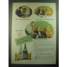1945 Canada Dry Water and Ginger Ale Ad - A flat no isn't always final