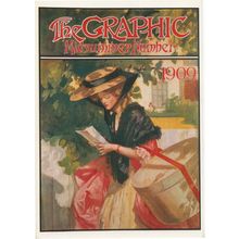 The Graphic 1909 Summer Edwardian Magazine Fashion Cover Postcard