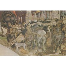 St George & The Princess Painting Postcard