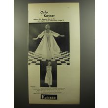 1953 Kayser Peignoir and Gown Advertisement - Only Kayser makes this dreamy duo