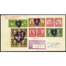 Hearts 2 Different Strong Strikes Fancy Cancel Registered Cover - Stuart Katz