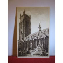 CHURCH & MEMORIAL, CROMER, NORFOLK. . unused vintage postcard dated 1928 =