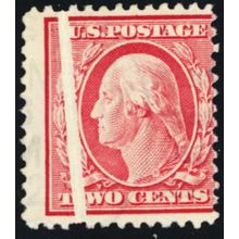 375, Unused 2¢ Pre Printing Paper Fold Error - Stuart Katz