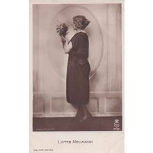 Lotte Neumann German Silent Film Star Actress Screenwriter Old RPC Postcard