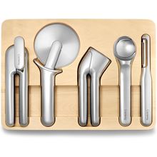Caraway Kitchen Gadget Set - 5 Piece Kitchen Essentials - Stainless Steel - Incl