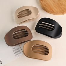 4PCS Flat Hair Clips for Thick Thin Hair, Round Lay Down Claw Clips for Women