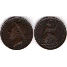 Great Britain. George IV. Farthing 1826. dy21407
