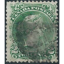 Canada 1871 SG57a 1/2c Pake Emerald-Green Good Used .. ..