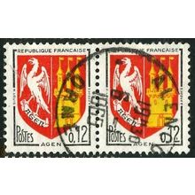 1962/1965 Yvert 1353A - fine used (o) - pair