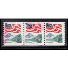Used 2280a 25c U.S. Flag Fine PNC 3/3 PA2863