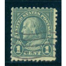 Used 581 1c Benjamin Franklin Average A16343
