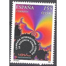 España 2001 Michel 3612 Neuf ** Cote (2008) 1.95 € Campagne violence familiale