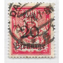 DANZIG 1923 SURCHARGES 20pf ON 100M USED Mi 182