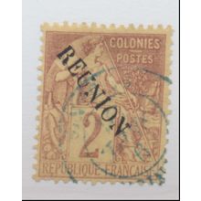 Reunion Stamp Scott #18, Used