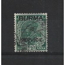 Burma.O2 1/2a Green.Fine Used.Jul25d