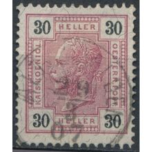 Emperor Franz Josef I: 30k - Austria 1899 - FH - MiNr 77A